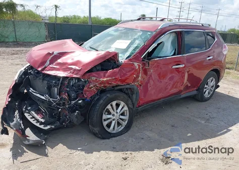 2016 Nissan Rogue Sv из США, поврежденный, VIN KNMAT2MT0GP718418